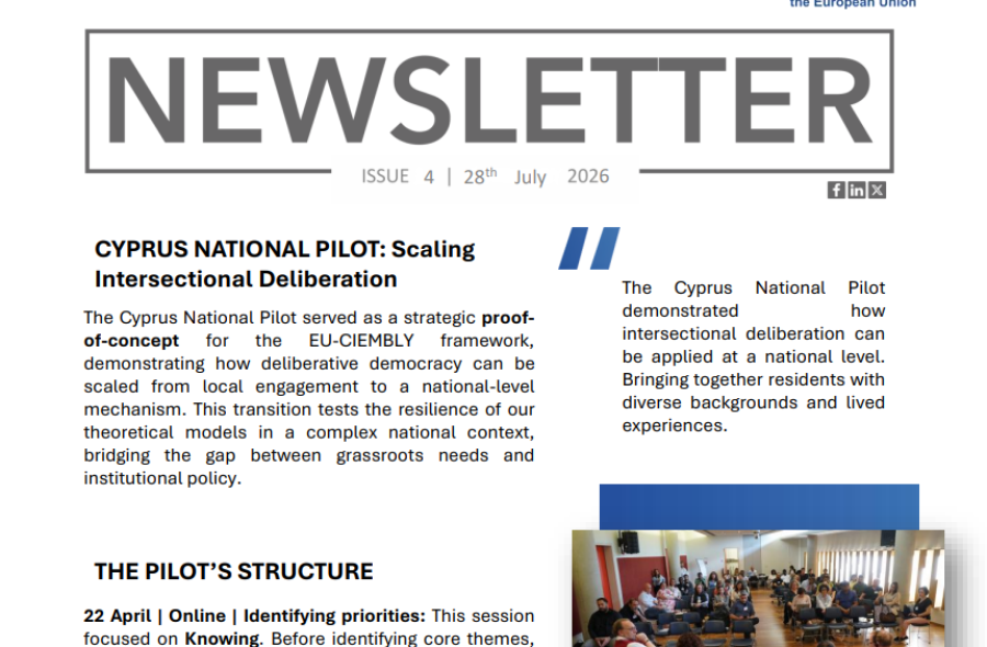 4th Newsletter - EU-CIEMBLY Cyprus National Pilot