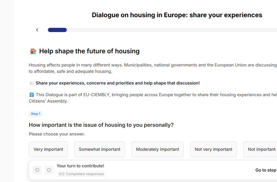 Housing in Europe: Share Your Experience and Help Shape the Conversation