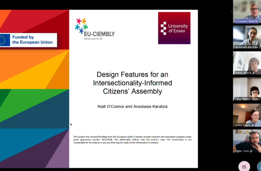 Watch the recording: Design features for an intersectionality-informed citizens’ assembly